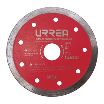 DISCO DE DIAMANTE CONTINUO 4-1/2" URREA (DDIC45)